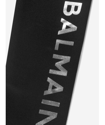 Balmain Girls Logo Leggings in Black pas chere