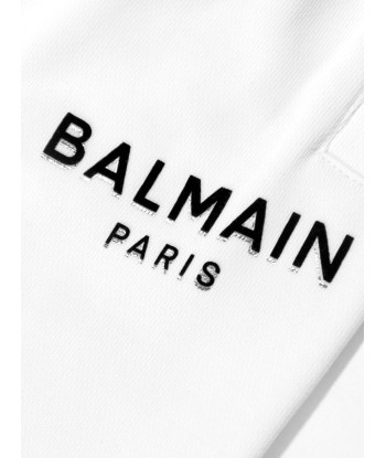 Balmain Boys Logo Joggers in White livraison gratuite