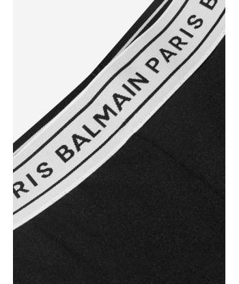 Balmain Girls Logo Leggings in Black pas chere