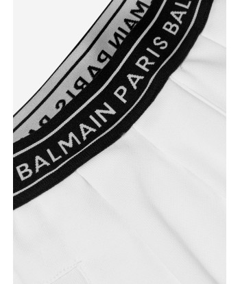 Balmain Boys Logo Joggers in White livraison gratuite