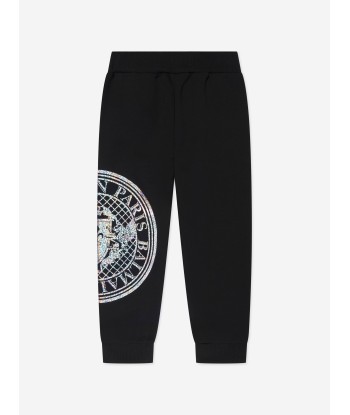 Balmain Boys Logo Joggers in Black Faites des économies