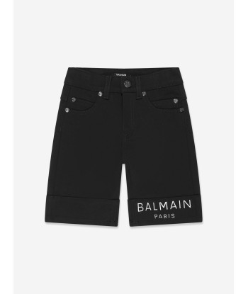 Balmain Boys Logo Shorts in Black paiement sécurisé