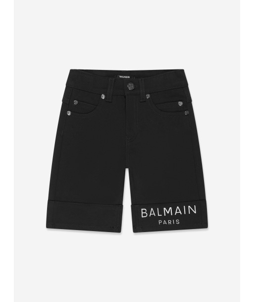 Balmain Boys Logo Shorts in Black paiement sécurisé