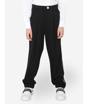 Balmain Boys Suit Trousers in Black pas chere