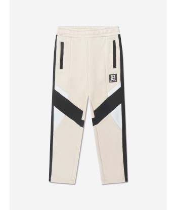 Balmain Boys Logo Joggers in Beige Amélioration de cerveau avec