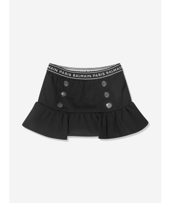 Balmain Baby Girls Logo Skirt in Black Véritable concentré