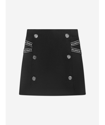 Balmain Girls Milano Skirt in Black Amélioration de cerveau avec