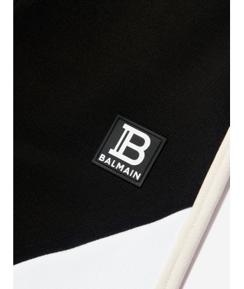 Balmain Boys Jersey Logo Shorts in Black Toutes les collections ici