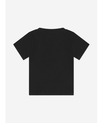 Balmain Baby Boys Logo T-Shirt in Black de France