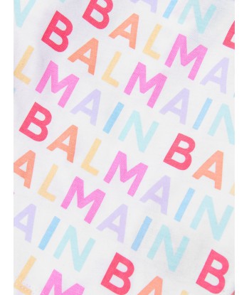 Balmain Baby Girls Long Sleeve Logo T-Shirt in Multicolour de France