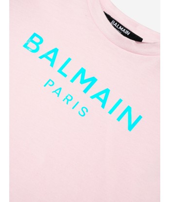 Balmain Baby Girls Logo Ruffle T-Shirt in Pink Le MVP de beaucoup