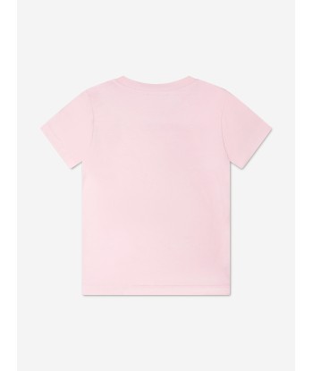 Balmain Girls Logo T-Shirt in Pink sélection de produits