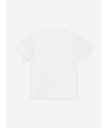 Balmain Girls Logo T-Shirt in White de la marque