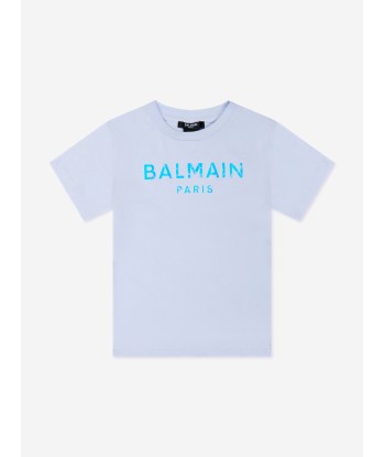 Balmain Girls Logo T-Shirt in White les ligaments