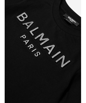 Balmain Girls Logo T-Shirt in Black ouvre sa boutique