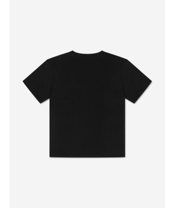 Balmain Kids Logo T-Shirt in Black l'achat 