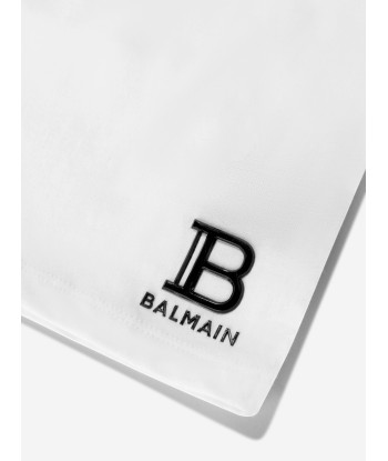 Balmain Boys Logo T-Shirt in White en stock