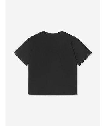 Balmain Kids Logo T-Shirt in Black Comment ça marche