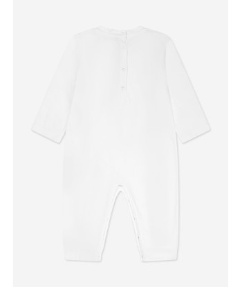 Balmain Baby Logo Romper in White Comment ça marche