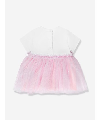 Balmain Baby Girls Bodysuit Dress in White 50-70% off 