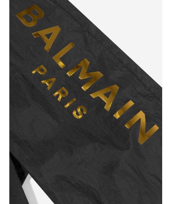 Balmain Boys Logo Swim Shorts in Black Venez découvrir notre 