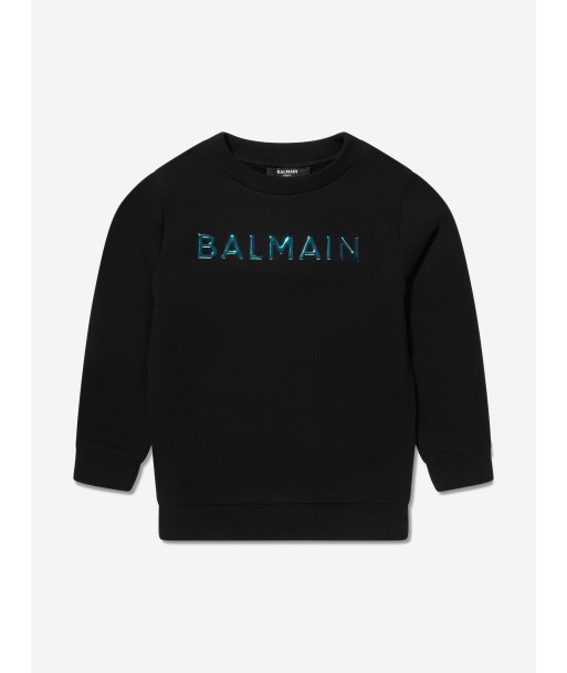 Balmain Boys Logo Sweatshirt in Black Pour