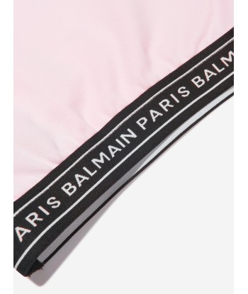 Balmain Girls Sleeveless Sweatshirt in Pink chez Cornerstreet bien 