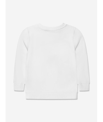 Balmain Boys Logo Sweatshirt in White 2024