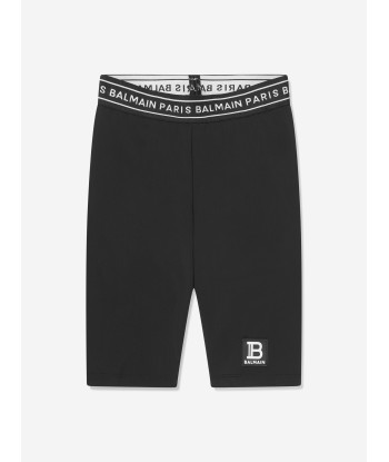 Balmain Girls Logo Sport Shorts in Black le des métaux précieux