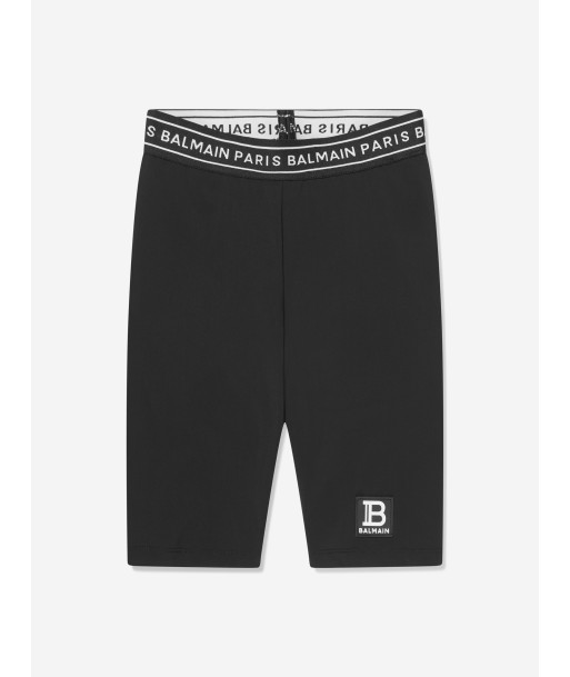 Balmain Girls Logo Sport Shorts in Black le des métaux précieux