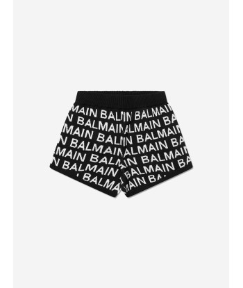 Balmain Girls Logo Shorts in Black prix pour 