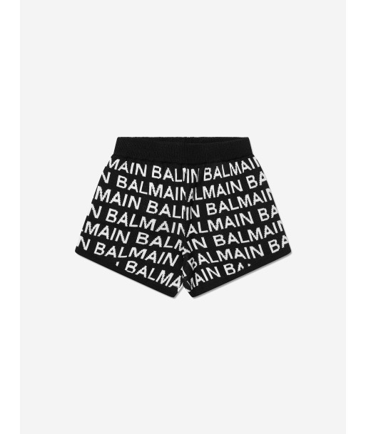 Balmain Girls Logo Shorts in Black prix pour 