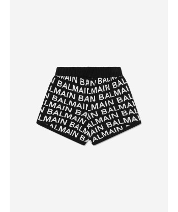 Balmain Girls Logo Shorts in Black prix pour 