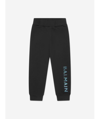 Balmain Boys Logo Joggers in Black Véritable concentré