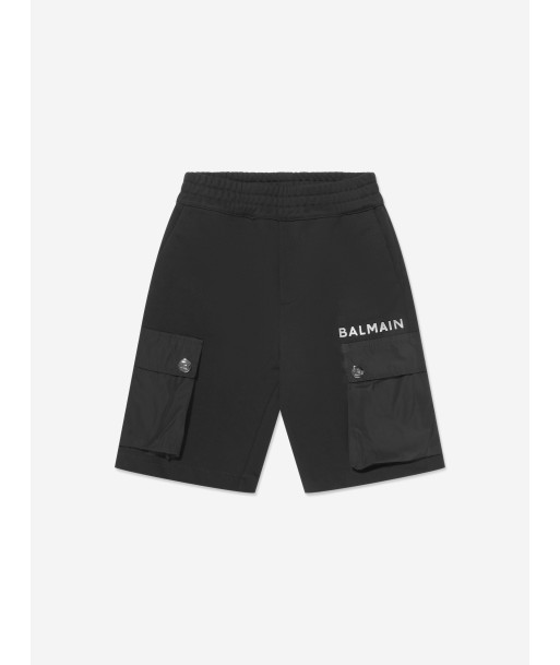 Balmain Boys Pocket Shorts in Black Venez découvrir notre 