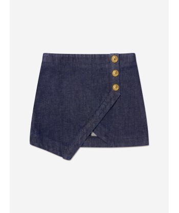 Balmain Girls Wrap Skirt in Blue Profitez des Offres !