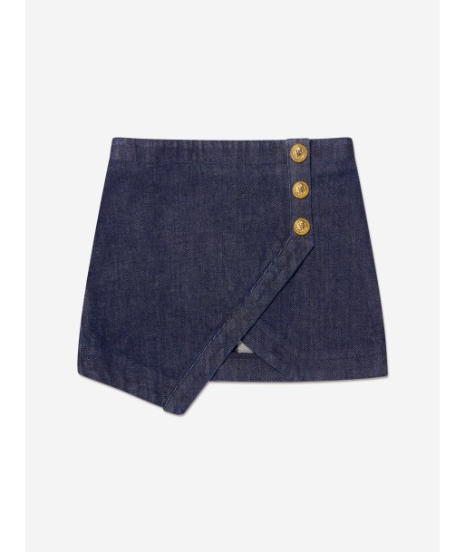 Balmain Girls Wrap Skirt in Blue Profitez des Offres !