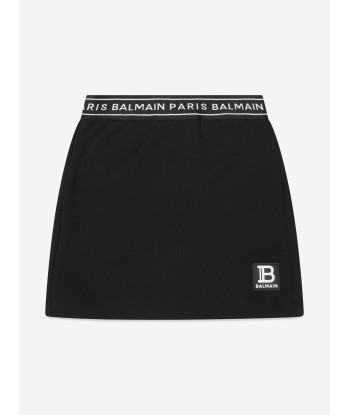 Balmain Girls Logo Skirt in Black du meilleur 