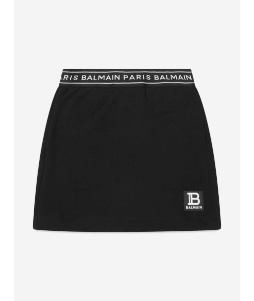 Balmain Girls Logo Skirt in Black du meilleur 