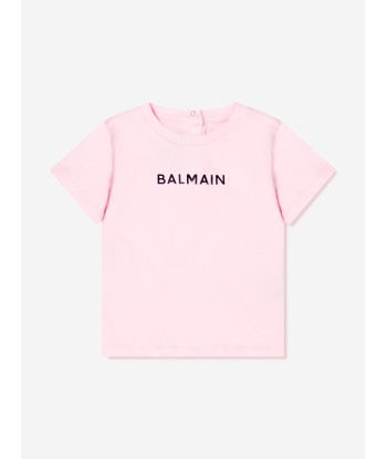 Balmain Baby Girls Logo T-Shirt in Pink Vous souhaitez 