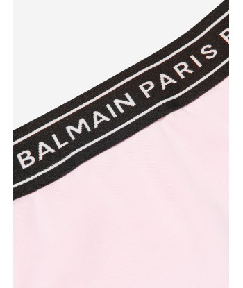 Balmain Girls Logo Skirt in Pink chez Cornerstreet bien 