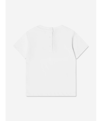 Balmain Baby Logo T-Shirt in White l'évolution des habitudes 