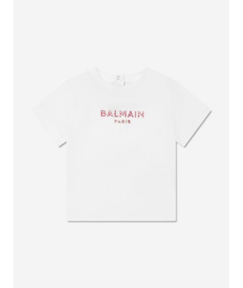 Balmain Baby Girls Logo T-Shirt in White suggérées chez