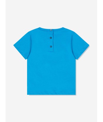 Balmain Baby Boys Logo T-Shirt in Blue Jusqu'à 80% De Réduction