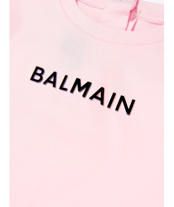 Balmain Baby Girls Logo T-Shirt in Pink Vous souhaitez 