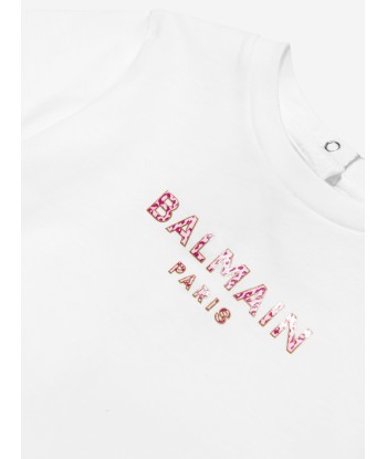 Balmain Baby Girls Logo T-Shirt in White suggérées chez