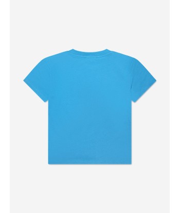 Balmain Boys Logo T-Shirt in Blue Toutes les collections ici