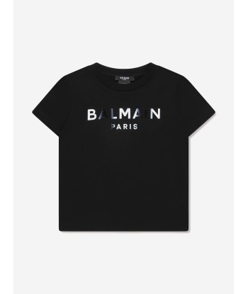 Balmain Boys Logo T-Shirt in Black vente chaude votre 