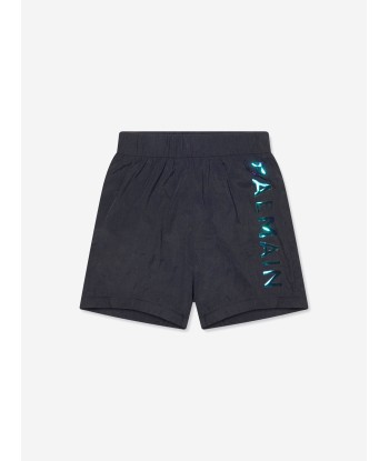 Balmain Boys Logo Swim Shorts in Black pas cheres