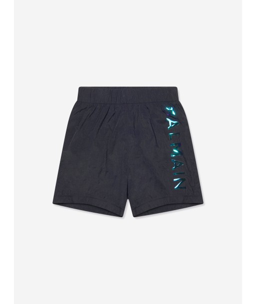 Balmain Boys Logo Swim Shorts in Black pas cheres